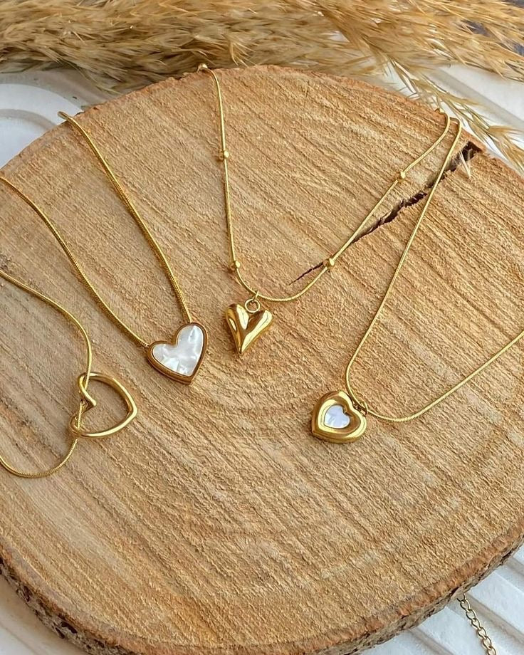 Minimalist heart stainless steel pendant